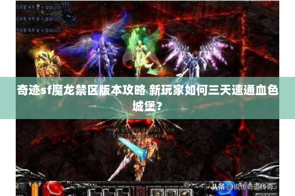 奇迹sf魔龙禁区版本攻略 新玩家如何三天速通血色城堡？